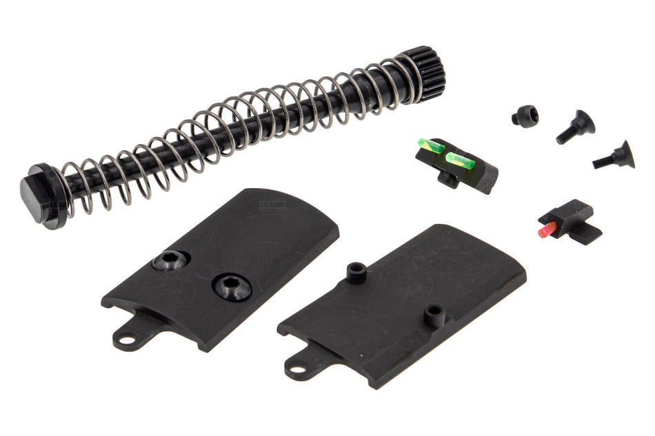 Mafio P320 Pro-Cut Type 4.7" Steel Slide & Barrel Set For SIG AIR / VFC P320 M17 GBB Pistol Airsoft Series-Silver