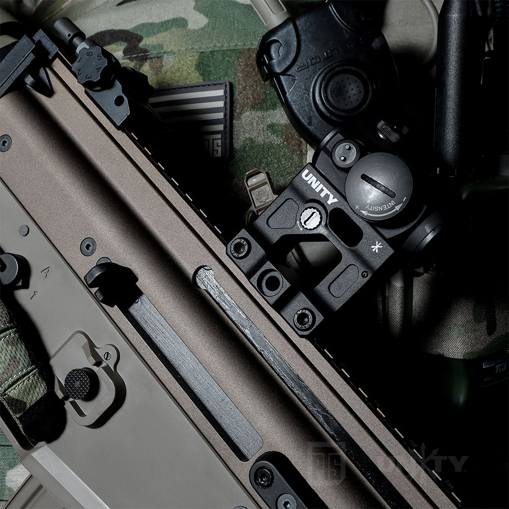 PTS Unity Tactical FAST Micro Mount for AP Micro H1, H2, T1, T2, CompM5 Spec. ( 20mm Rail ) ( Dark Earth )