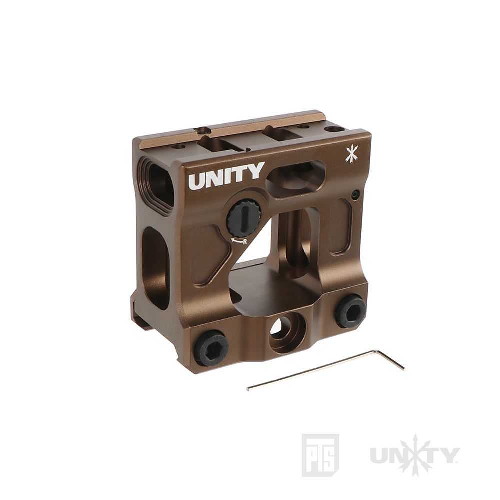 PTS Unity Tactical FAST Micro Mount for AP Micro H1, H2, T1, T2, CompM5 Spec. ( 20mm Rail ) ( Dark Earth )