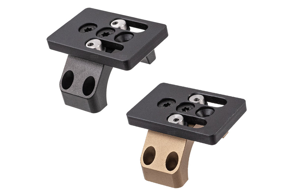 PTS Unity Tactical MRDS LPVO 30mm Top Ring with Adjustable Mounting Plate-FDE