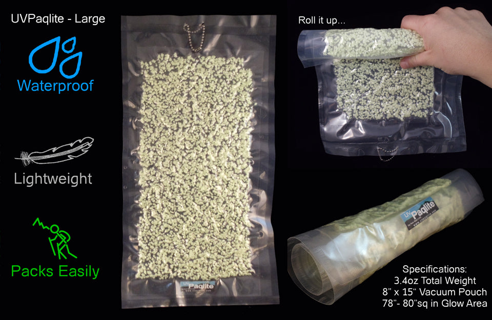 UV PAQLITE Large 8"x15" Vacuum Pouch ( Free Shipping )