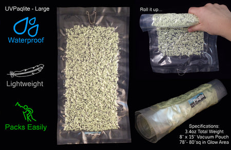 UV PAQLITE Large 8"x15" Vacuum Pouch ( Free Shipping )