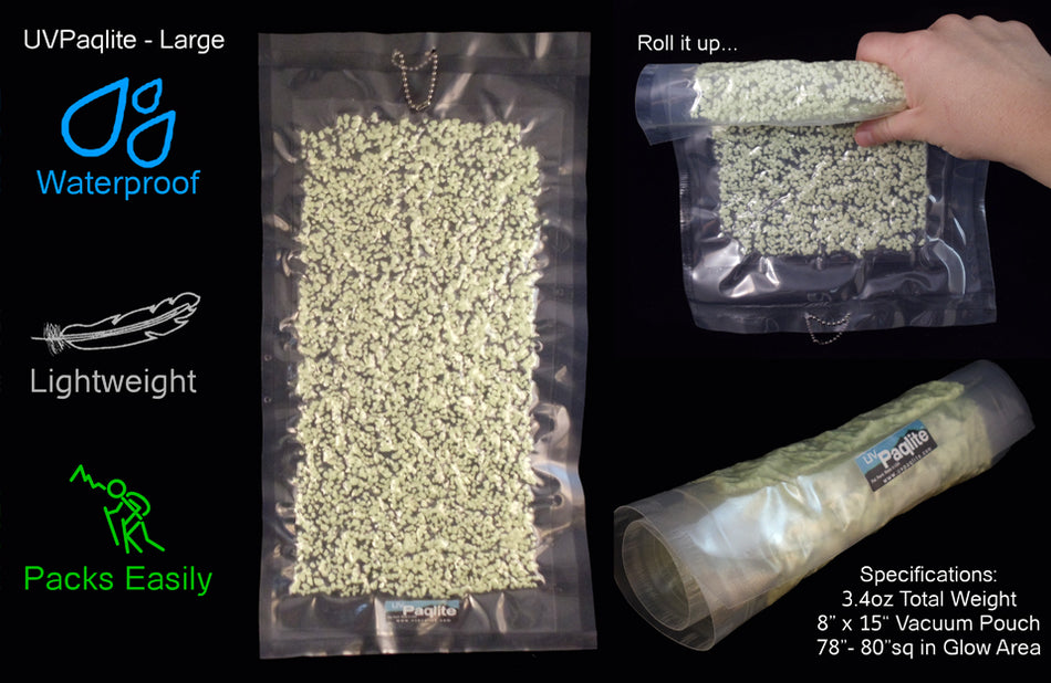 UV PAQLITE Large 8"x15" Vacuum Pouch ( Free Shipping )