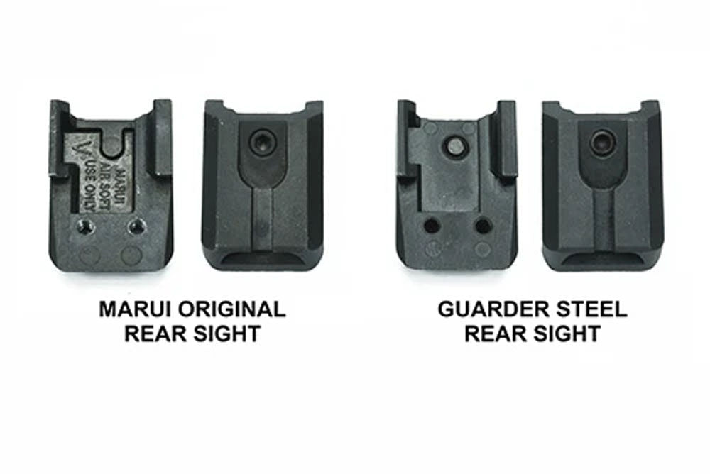 Guarder Steel Steer Rear Sight for Marui V10 GBB Pistol