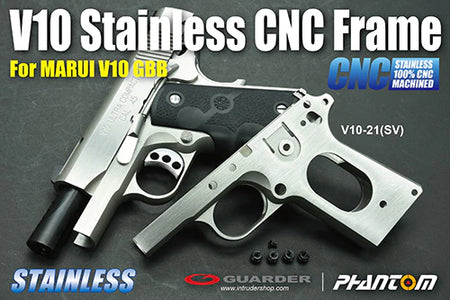 Guarder Stainless Steel CNC Frame for Marui TM V10 GBBP Series
