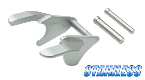 Guarder Stainless Ambi Thumb Safety For Marui TM V10 GBBP ( Silver )