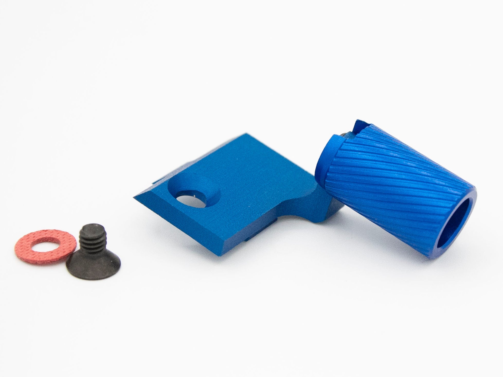 JLP V4R ( Right Side ) Slide Racker for Tokyo Marui Hi-Capa ( For Original / Bo-Mar Cut Slide ) ( 12mm Twister Handle ) (Blue)