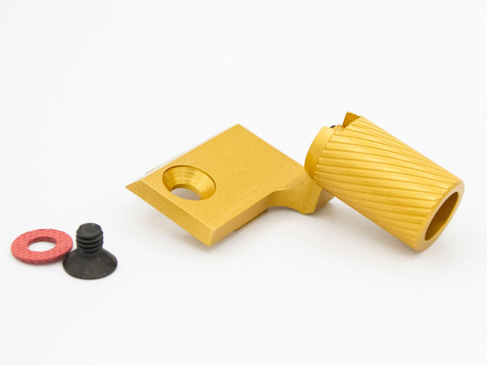 JLP V4R ( Right Side ) Slide Racker for Tokyo Marui Hi-Capa ( For Original / Bo-Mar Cut Slide ) ( 12mm Twister Handle ) (Gold)