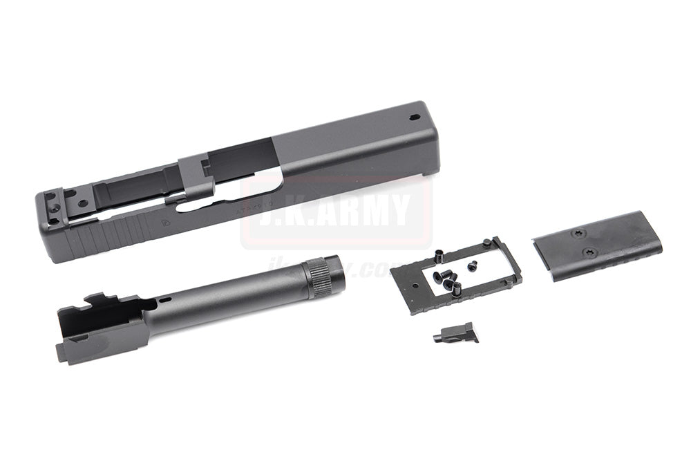 Stark Arms Mk27 Mod2 ( G19 Gen4 MOS ) Style Aluminum Slide Set for Umarex / VFC G19 Gen4 GBB Pistol Series ( Black )