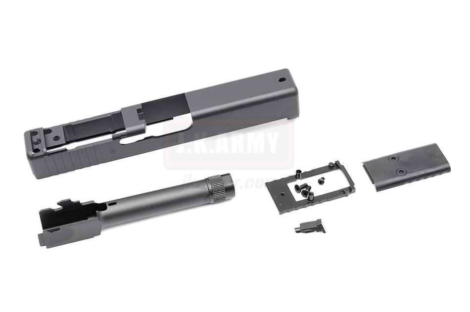 Stark Arms Mk27 Mod2 ( G19 Gen4 MOS ) Style Aluminum Slide Set for Umarex / VFC G19 Gen4 GBB Pistol Series ( Black )
