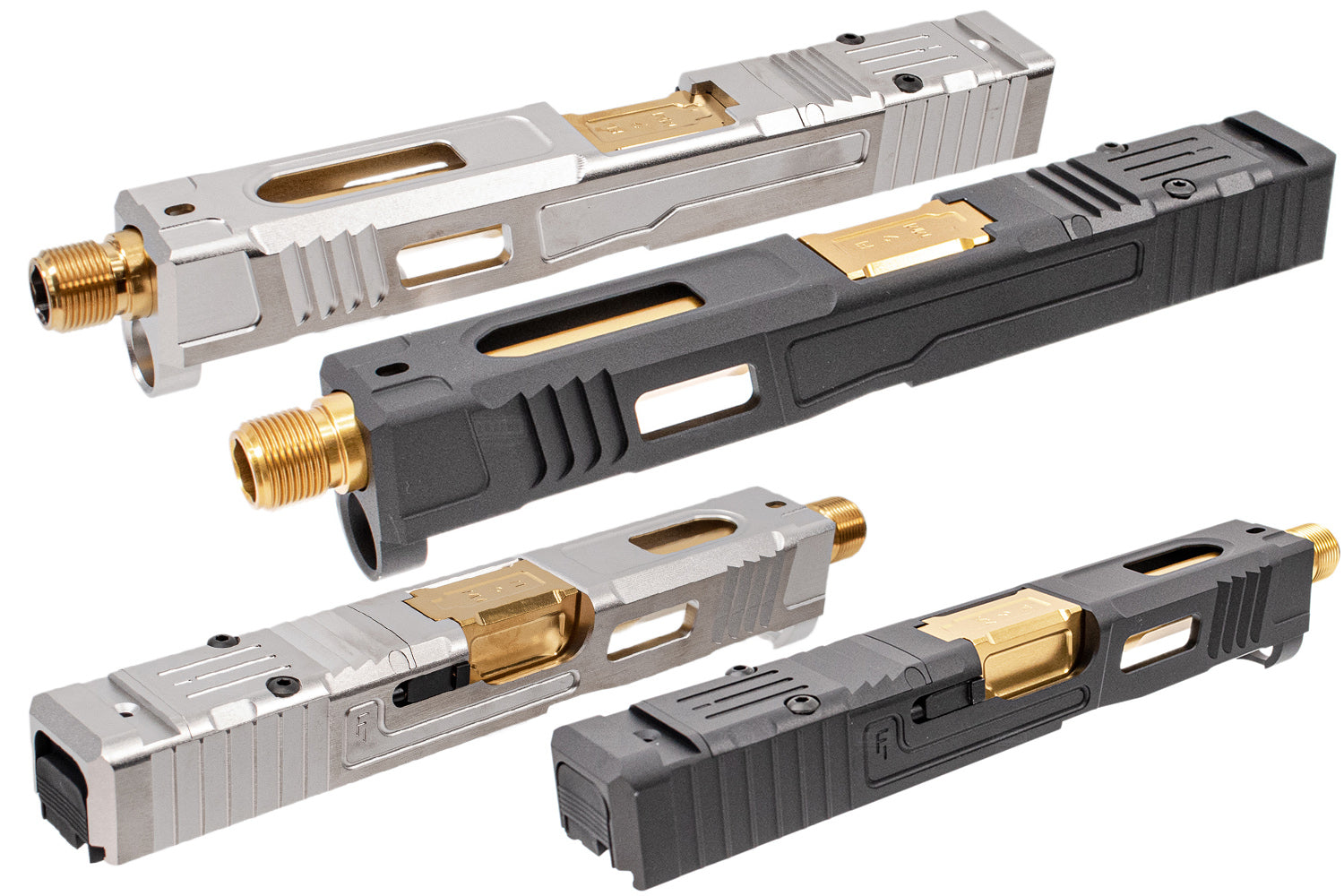 VFC Fowler Industries FI Licensed MKII Glock Complete Upper RMR Slide Set For UMAREX Glock 17 Gen5 / 19 Gen4 GBBP ( MK2 Stainless Steel / Aluminum )-G19 G4 Steel