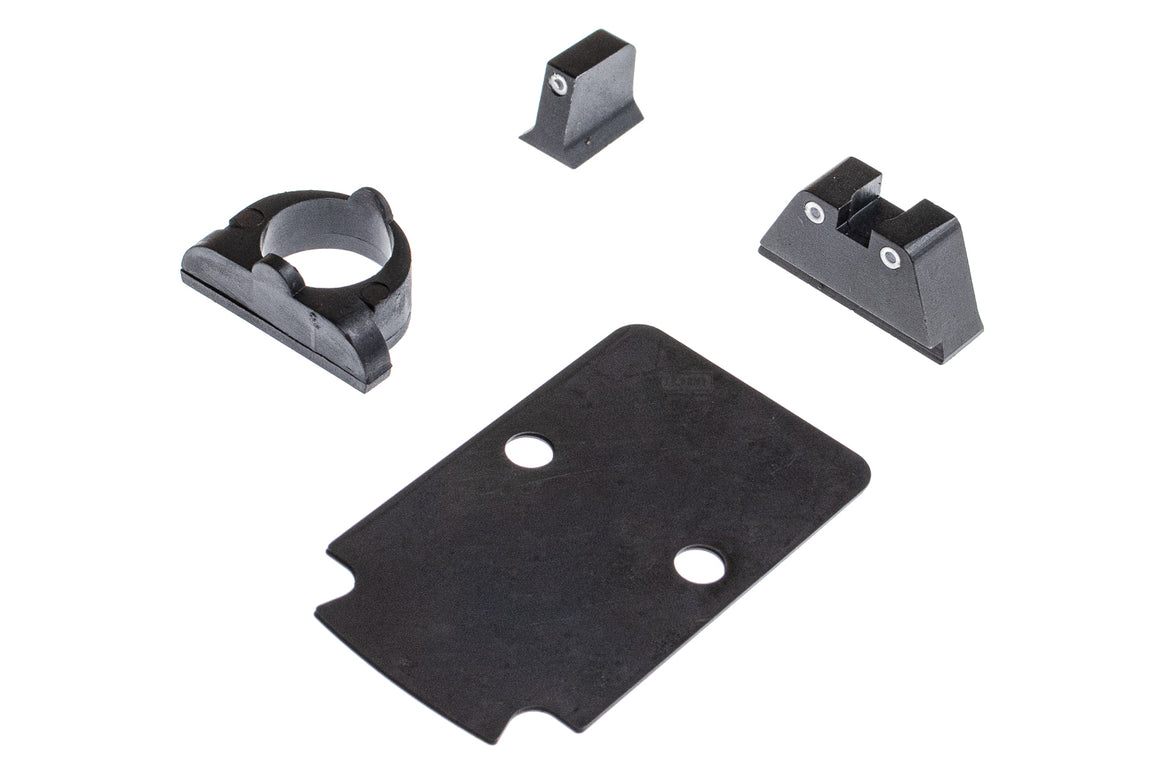 VFC Fowler Industries FI Licensed MKII Glock Complete Upper RMR Slide Set For UMAREX Glock 17 Gen5 / 19 Gen4 GBBP ( MK2 Stainless Steel / Aluminum )-G19 G4 Steel