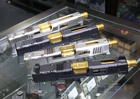 VFC Fowler Industries FI Licensed MKII Glock Complete Upper RMR Slide Set For UMAREX Glock 17 Gen5 / 19 Gen4 GBBP ( MK2 Stainless Steel / Aluminum )-G19 G4 Steel