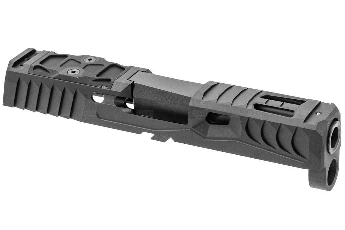 Nova NSO Reptile Cut Style Aluminum Slide Set for SIG AIR / VFC P320 M17 M18 GBBP Series ( Black )