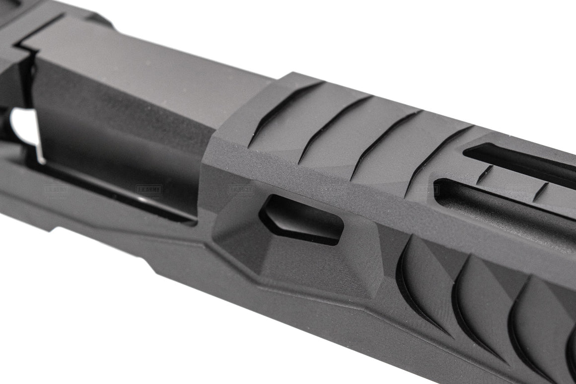 Nova NSO Reptile Cut Style Aluminum Slide Set for SIG AIR / VFC P320 M17 M18 GBBP Series ( Black )