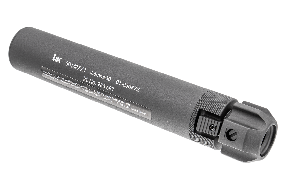 VFC H&K MP7 A1 Dummy Suppressor / Barrel Extension Suitable for UMAREX / VFC MP7A1 AEG / GBB Series ( Umarex Licensed ) ( Black )