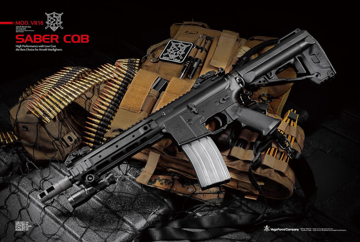 VFC VR16 Saber CQB GBB Airsfot ( 9inch ) ( Black )