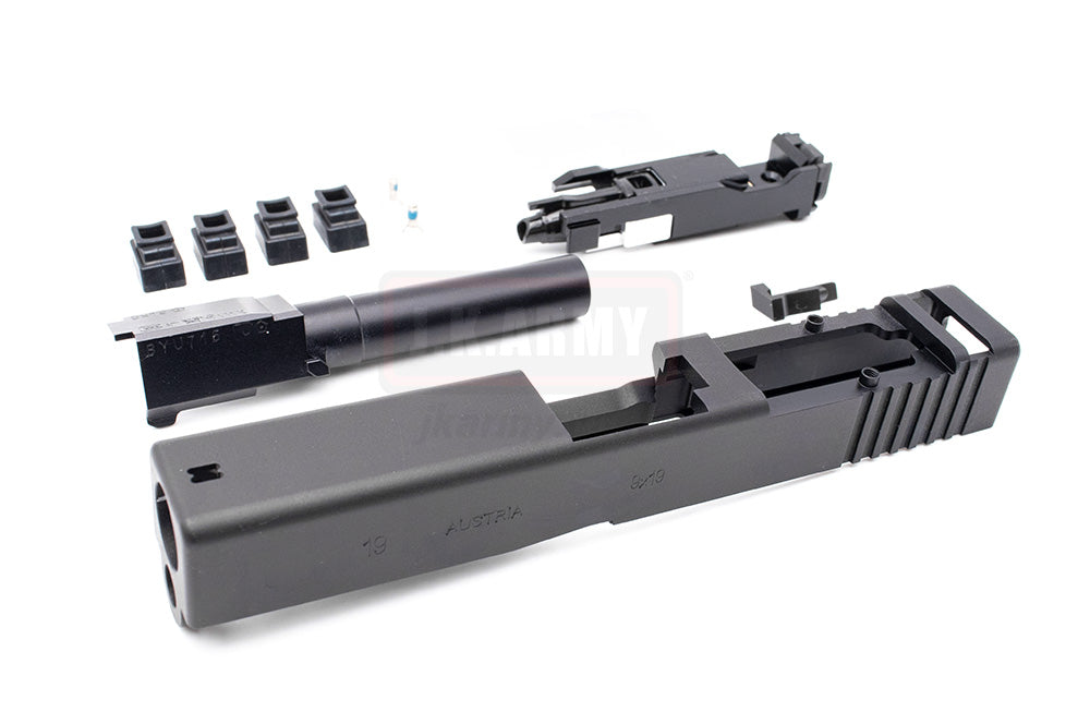 Volante CNC 7075 Aluminum 19 RMR Cut Slide with BBU for Tokyo Marui TM G19 GBBP Series ( Black )