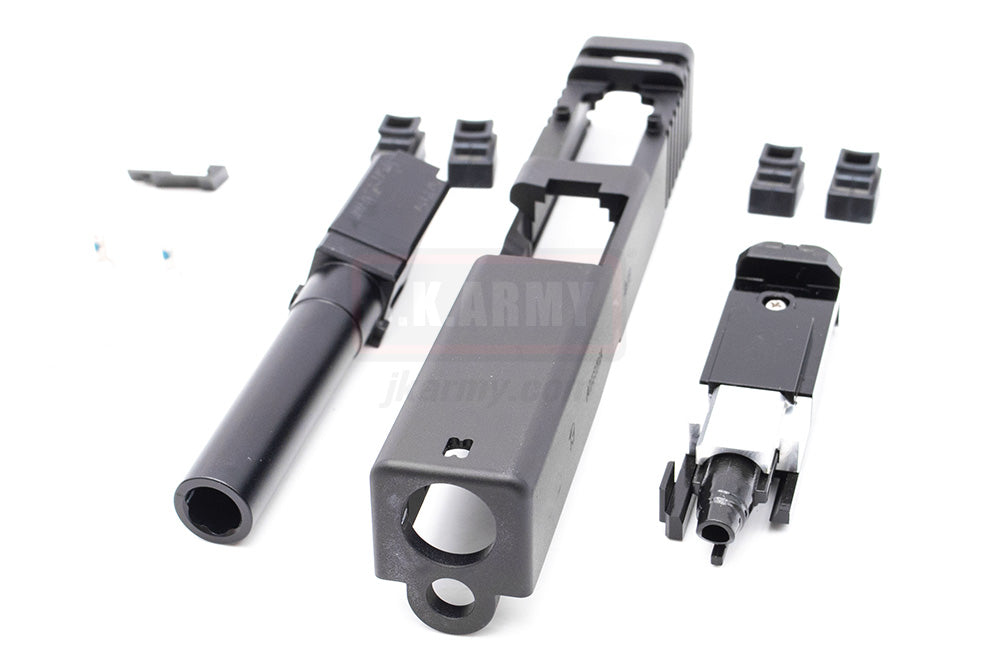 Volante CNC 7075 Aluminum 19 RMR Cut Slide with BBU for Tokyo Marui TM G19 GBBP Series ( Black )