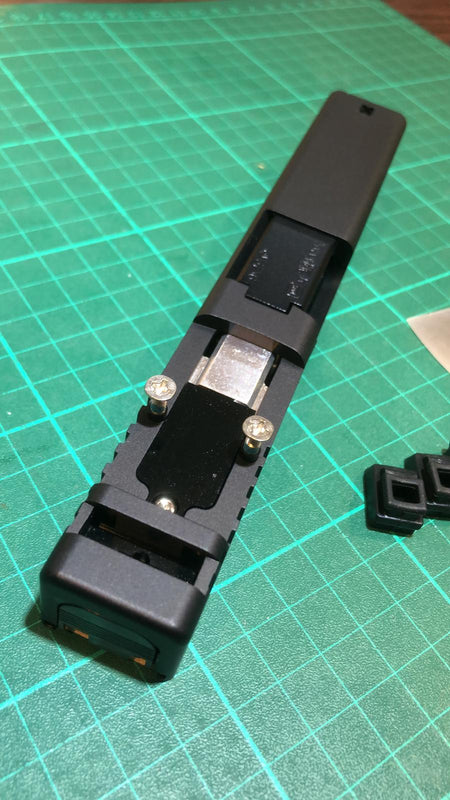 Volante CNC 7075 Aluminum 19 RMR Cut Slide with BBU for Tokyo Marui TM G19 GBBP Series ( Black )