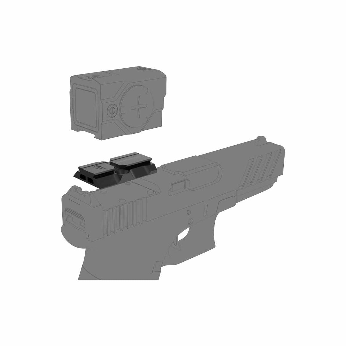 Vector Optics Enclosed Red Dot Sight MOJ to VOD Adapter Plate