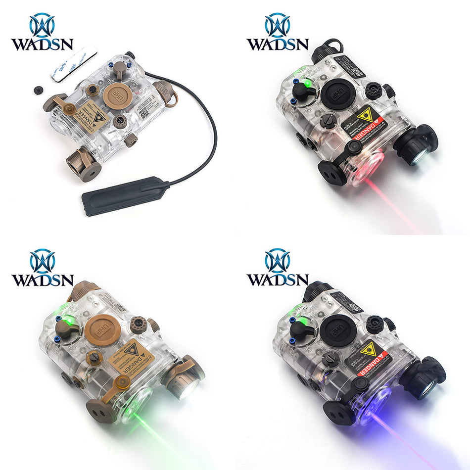 WADSN / NE PEQ LA-5C UHP APPEARANCE VER ( BK / DE ) ( Red / Green / Blue Laser )-Dark Earth ( DE )-Red Laser