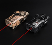WADSN RAID X Style Airsoft Laser Drive ( IR & Red / Green / Blue Laser ) ( Aluminum )-Black-Red & IR Laser