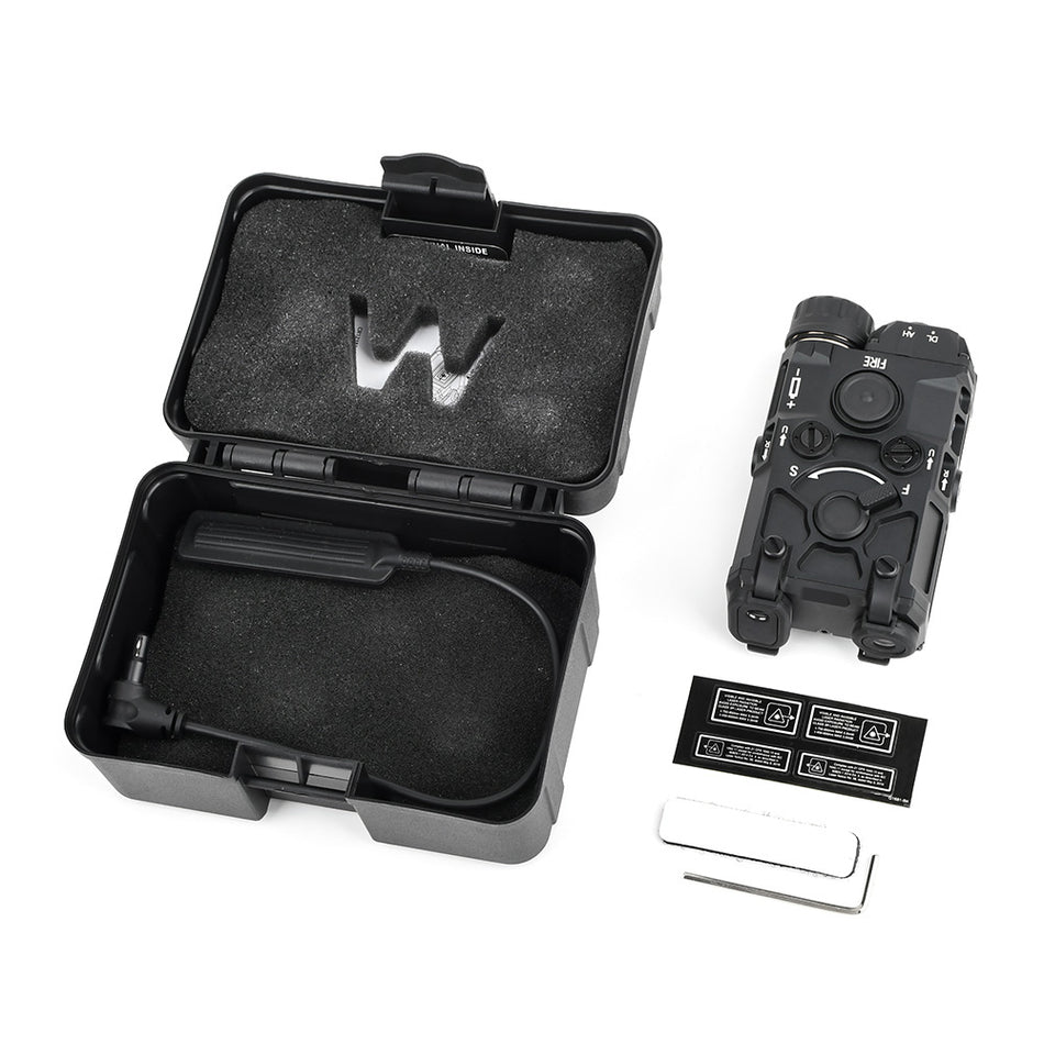 WADSN ET OGL Style Airsoft Laser Drive ( IR & Red / Green / Blue Laser ) ( Aluminum )-Blue & IR Laser-Black