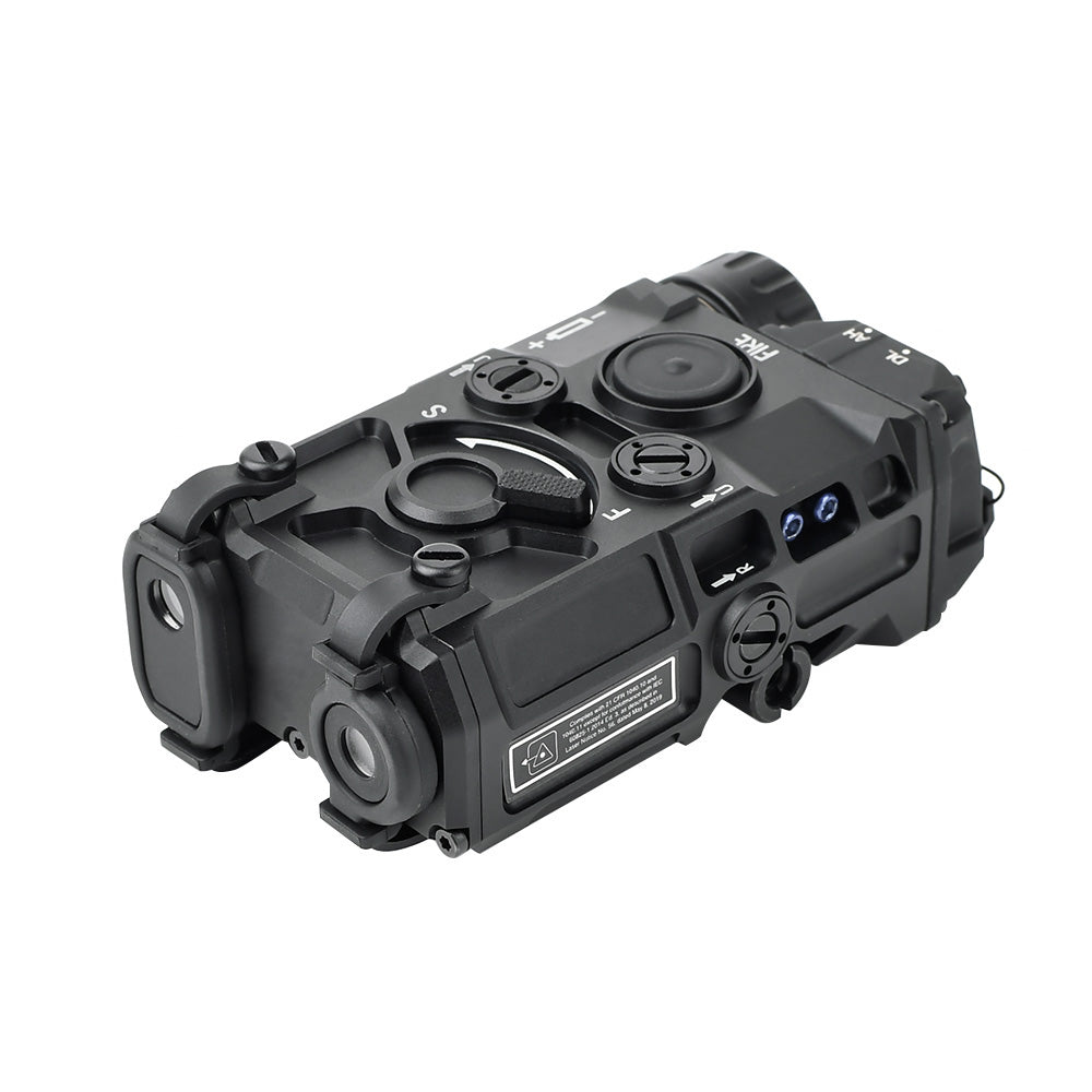 WADSN ET OGL Style Airsoft Laser Drive ( IR & Red / Green / Blue Laser ) ( Aluminum )-Blue & IR Laser-Black