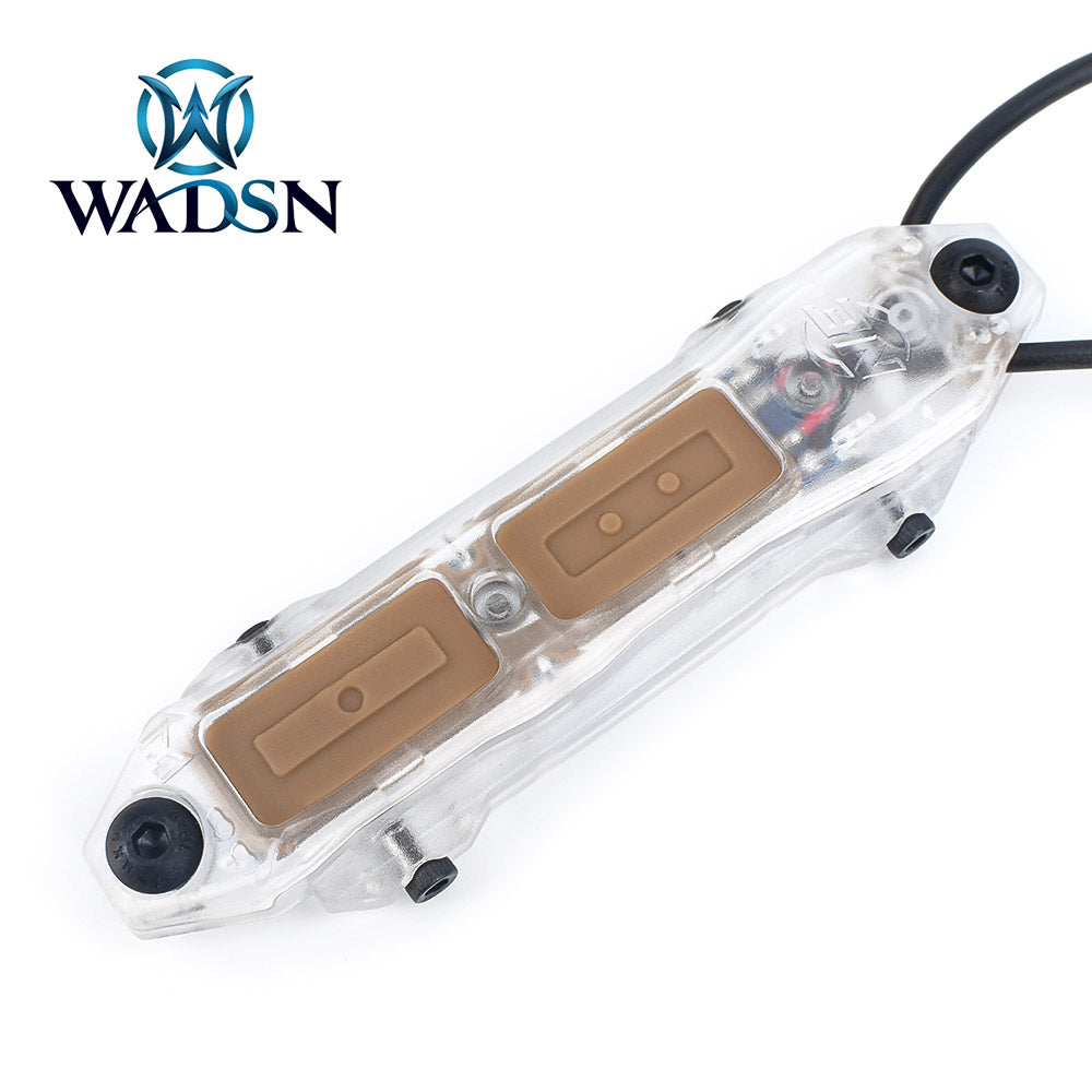 WADSN / NE TAP Double Switch Perspective Ver. for Airsoft PEQ , M/X-Series Flashlight ( BK / DE )-Dark Earth ( DE )