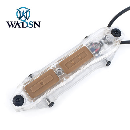 WADSN / NE TAP Double Switch Perspective Ver. for Airsoft PEQ , M/X-Series Flashlight ( BK / DE )-Dark Earth ( DE )