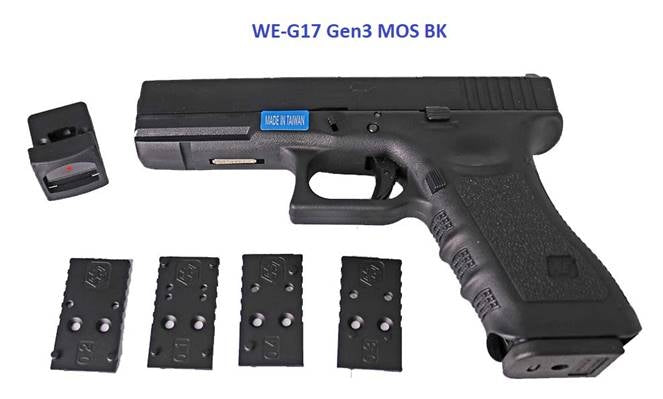 WE Model 17 Gen3 MOS GBB Pistol ( Black )