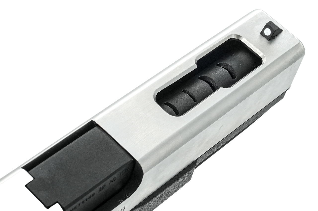 WE Model 18C G3 Metal Slide GBB Pistol ( SV ) ( SV Metal Slide, Black Frame )