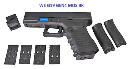 WE Model 19 Gen4 MOS GBB Pistol ( Black )