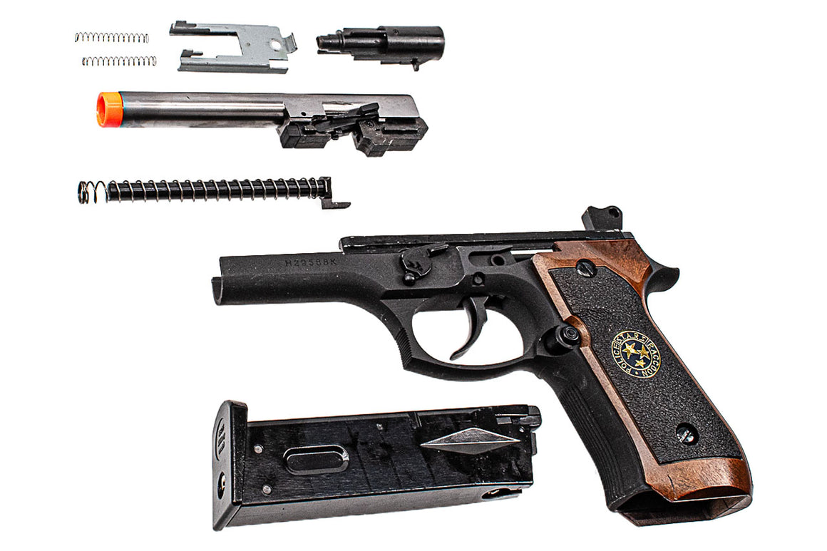 WE M92F Biohazard Samurai Edge Standard Mod. Lower Frame and Magazine Set For WE M92F GBBP Series ( Disassembly Parts without Packing )