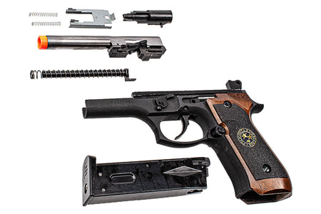 WE M92F Biohazard Samurai Edge Standard Mod. Lower Frame and Magazine Set For WE M92F GBBP Series ( Disassembly Parts without Packing )