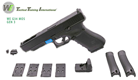 WE Model 34 Gen3 MOS GBB Pistol ( Black )