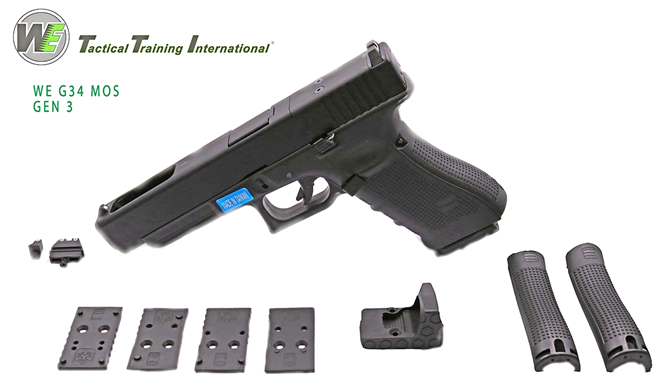 WE Model 34 Gen3 MOS GBB Pistol ( Black )