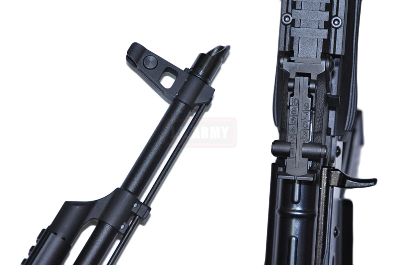 WE AK74 PMC Gas Blow Back Rifle ( Black )