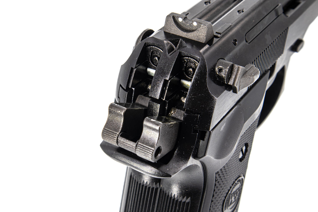 WE Double Barrel M9 Full Metal GBB Pistol Airsoft ( Black )