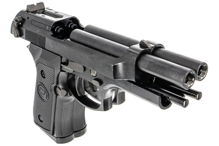 WE Double Barrel M9 Full Metal GBB Pistol Airsoft ( Black )