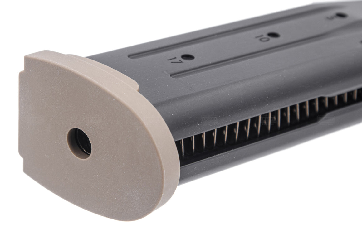 WE F17 V2 GBB Pistol Airsoft ( Black / DE )-Dark Earth ( DE )