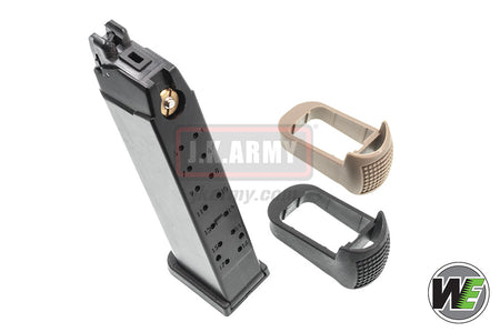 WE G Series 25 Rds Co2 Magazine for WE / AW / TM G Model GBB Pistol Series ( Black ) ( Set )