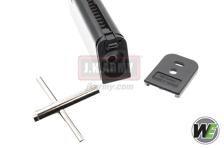 WE G Series 25 Rds Co2 Magazine for WE / AW / TM G Model GBB Pistol Series ( Black ) ( Set )