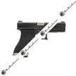 WE Model 17 T5 Black Metal Slide Silver Barrel GBB Pistol ( Black )