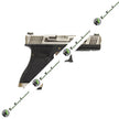 WE Model 18C T7 Silver Metal Slide Silver Barrel GBB Pistol ( Black )