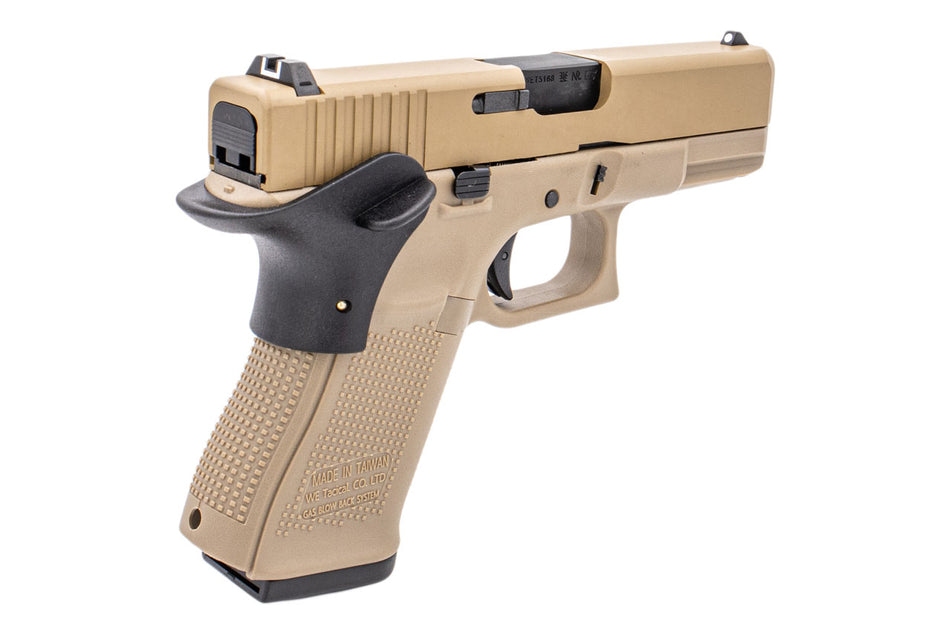 WE G Model 19 Gen5 SECRET Ver. GBB Pistol ( Semi-Auto / Full Auto ) ( Tan  )