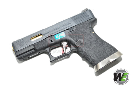 WE Custom Model 19 Pistol Airsoft T1 ( BK SLIDE / GD BARREL / BK FRAME )