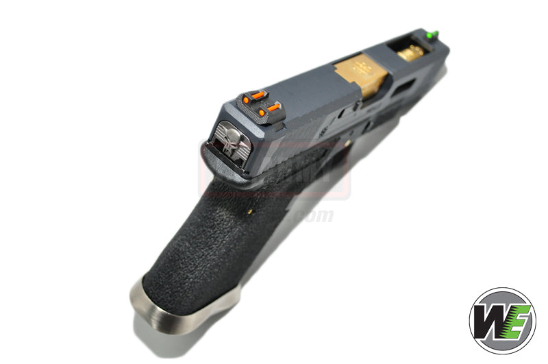 WE Custom Model 19 Pistol Airsoft T1 ( BK SLIDE / GD BARREL / BK FRAME )