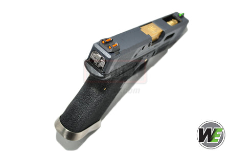 WE Custom Model 19 Pistol Airsoft T1 ( BK SLIDE / GD BARREL / BK FRAME )